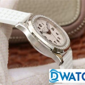 ĐỒNG HỒ PATEK PHILIPPE AQUANAUT 5068 NỮ DÂY CAO SU TRẮNG ĐÍNH ĐÁ 35,6MM 3 ĐỒNG HỒ PATEK PHILIPPE AQUANAUT 5068 NỮ DÂY CAO SU TRẮNG ĐÍNH ĐÁ 35,6MM