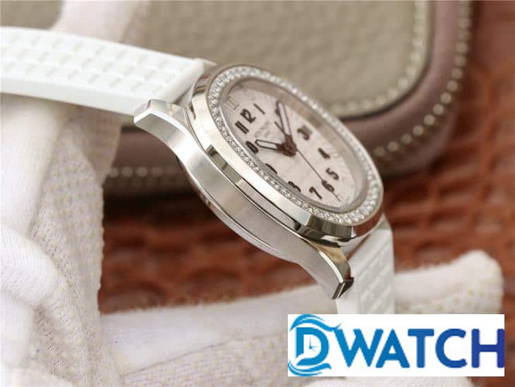 ĐỒNG HỒ PATEK PHILIPPE AQUANAUT 5068 NỮ DÂY CAO SU TRẮNG ĐÍNH ĐÁ 35,6MM ĐỒNG HỒ PATEK PHILIPPE AQUANAUT 5068 NỮ DÂY CAO SU TRẮNG ĐÍNH ĐÁ 35,6MM