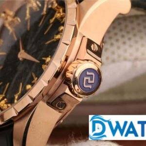 ROGER DUBUIS BLACK LEATHER STRAP RDDBEX0511 REPLICA WATCH 45MM 4 ĐỒNG HỒ NAM ROGER DUBUIS MẶT TRÒN MÀU VÀNG RDDBEX0511 REPLICA 11 45MM