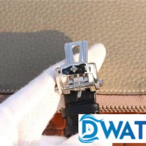 PATEK PHILIPPE NAUTILUS 5712 GOOD IMITATION WATCHES BLACK DIAL LEATHER STRAP PF 40MM 5 ĐỒNG HỒ NAM PATEK PHILIPPE NAUTILUS 5712 MẶT TRÒN DÂY DA LỊCH LÃM PF 40MM