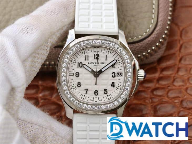 ĐỒNG HỒ PATEK PHILIPPE AQUANAUT 5068 NỮ DÂY CAO SU TRẮNG ĐÍNH ĐÁ 35,6MM ĐỒNG HỒ PATEK PHILIPPE AQUANAUT 5068 NỮ DÂY CAO SU TRẮNG ĐÍNH ĐÁ 35,6MM