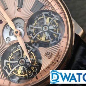 ROGER DUBUIS TOURBILLON ROSE PLATED GOLD REPLICA WATCH RDDBHO0563 45MM 6 ĐỒNG HỒ NAM ROGER DUBUIE TOURBILLON MÀU VÀNG HỒNG REPLICA CAO CẤP RDDBHO0563 45MM