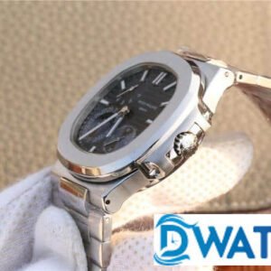 PATEK PHILIPPE NAUTILUS 5712 REPLICA WATCHES GREY DIAL PF 40MM 2 ĐỒNG HỒ NAM PATEK PHILIPPE NAUTILUS 5712 MẶT XÁM 6 KIM PF 40MM