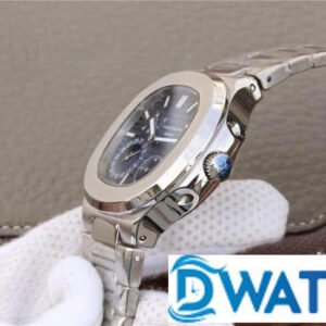 PATEK PHILIPPE NAUTILUS 5712 LUXURY REPLICA WATCHES DARK BLUE DIAL STAINLESS STEEL PF 40MM 2 ĐỒNG HỒ NAM PATEK PHILIPPE NAUTILUS 5712 MẶT TRÒN MÁY CƠ THUỴ SĨ 40MM