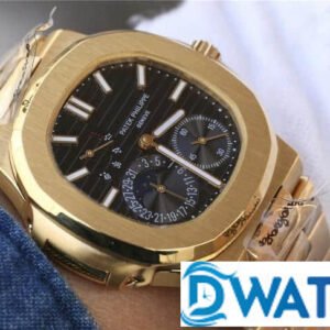 ĐỒNG HỒ NAM PATEK PHILIPPE NAUTILUS 5712 MẶT SỐ ĐEN SUPER FAKE CAO CẤP 40MM 6 ĐỒNG HỒ NAM PATEK PHILIPPE NAUTILUS 5712 MẶT SỐ ĐEN SUPER FAKE CAO CẤP 40MM