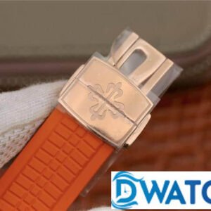 ĐỒNG HỒ NAM PATEK PHILIPPE AQUANAUT 5968 DÂY CAO SU MÀU CAM CÁ TÍNH 42,2MM 17 ĐỒNG HỒ NAM PATEK PHILIPPE AQUANAUT 5968 DÂY SAO SU MÀU CAM CÁ TÍNH 42,2MM