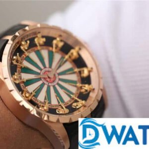 ROGER DUBUIS REPLICA WATCH GREEN DIAL RDDBEX0398 45MM 9 ĐỒNG HỒ NAM ROGER DUBUIS MẶT SỐ TRÁNG MEN REPLICA CAO CẤP RDDBEX0398 45MM