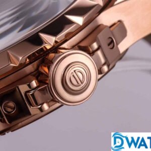 ROGER DUBUIS ROSE PLATED GOLD RDDBEX0260 FAKE 1:1 WATCH 45MM 5 ĐỒNG HỒ NAM ROGER DUBUIS MẶT TRÒN LỘ CƠ XUYÊN THẤU RDDBEX0260 45MM