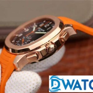 ĐỒNG HỒ NAM PATEK PHILIPPE AQUANAUT 5968 DÂY CAO SU MÀU CAM CÁ TÍNH 42,2MM 15 ĐỒNG HỒ NAM PATEK PHILIPPE AQUANAUT 5968 DÂY SAO SU MÀU CAM CÁ TÍNH 42,2MM