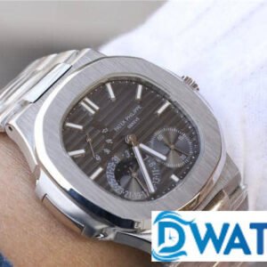 PATEK PHILIPPE NAUTILUS 5712 REPLICA WATCHES GREY DIAL PF 40MM 6 ĐỒNG HỒ NAM PATEK PHILIPPE NAUTILUS 5712 MẶT XÁM 6 KIM PF 40MM