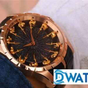 ĐỒNG HỒ NAM ROGER DUBUIS MẶT TRÒN MÀU VÀNG RDDBEX0511 REPLICA 11 45MM