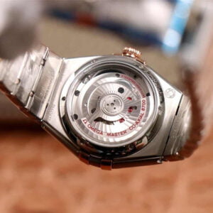ĐỒNG HỒ NỮ OMEGA CONSTELLATION MẶT TRẮNG VIỀN HỒNG REPLICA 29MM 3 dong ho nu omega constellation mat trang vien hong replica 29mm 6
