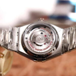 ĐỒNG HỒ NỮ OMEGA CONSTELLATION VIỀN ĐÁ DÂY THÉP REPLICA 29MM 4 dong ho nu omega constellation vien da day thep replica 29mm 4