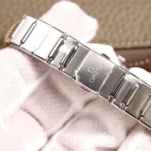 ĐỒNG HỒ NỮ OMEGA CONSTELLATION VIỀN ĐÁ DÂY THÉP REPLICA 29MM 5 dong ho nu omega constellation vien da day thep replica 29mm 5