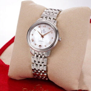 ĐỒNG HỒ NỮ OMEGA DE VILLE DÂY THÉP THỜI TRANG REPLICA 32.7MM 1 dong ho nu omega de ville day thep thoi trang replica 1