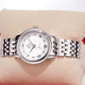 ĐỒNG HỒ NỮ OMEGA DE VILLE MẶT TRẮNG REPLICA 32.7MM 4 dong ho nu omega de ville mat trang replica 32 7mm 3