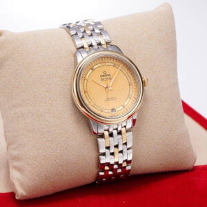 ĐỒNG HỒ NỮ OMEGA DE VILLE MẶT VÀNG REPLICA 32.7MM 2 dong ho nu omega de ville mat vang replica 32 7mm 2