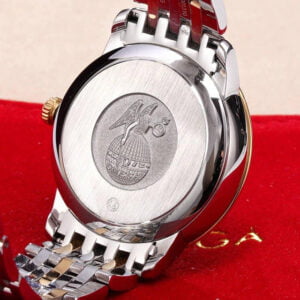 ĐỒNG HỒ NỮ OMEGA DE VILLE MẶT VÀNG REPLICA 32.7MM 7 dong ho nu omega de ville mat vang replica 32 7mm 7