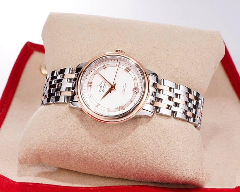 dong-ho-nu-omega-de-ville-vien-hong-sang-trong-replica-32-7mm-3 dong ho nu omega de ville vien hong sang trong replica 32 7mm 3