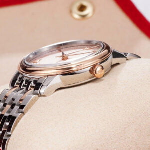 ĐỒNG HỒ NỮ OMEGA DE VILLE VIỀN HỒNG SANG TRỌNG REPLICA 32.7MM 4 dong ho nu omega de ville vien hong sang trong replica 32 7mm 4