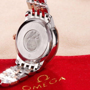 ĐỒNG HỒ NỮ OMEGA DE VILLE VIỀN HỒNG SANG TRỌNG REPLICA 32.7MM 7 dong ho nu omega de ville vien hong sang trong replica 32 7mm 7