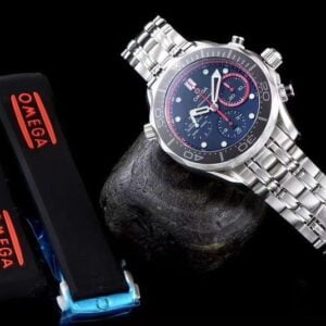 ĐỒNG HỒ OMEGA CHRONOGRAPH SERIES BLACK RED DÂY THÉP REPLICA CAO CẤP 44 MM 21 dong ho omega chronograph series black red day thep replica cao cap 44 mm 8
