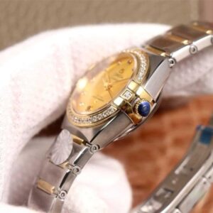 ĐỒNG HỒ OMEGA CONSTELLATION 5th DÂY KIM LOẠI DIAMOND GOLD CAO CẤP 29MM 2 dong ho omega constellation 5th day kim loai diamond gold cao cap 29mm 5