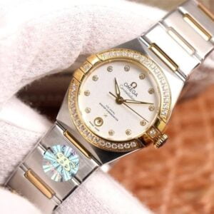 ĐỒNG HỒ OMEGA CONSTELLATION 5th DÂY KIM LOẠI DIAMOND WHITE CAO CẤP 29MM 4 dong ho omega constellation 5th day kim loai diamond white cao cap 29mm 1
