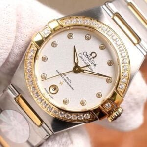 ĐỒNG HỒ OMEGA CONSTELLATION 5th DÂY KIM LOẠI DIAMOND WHITE CAO CẤP 29MM 2 dong ho omega constellation 5th day kim loai diamond white cao cap 29mm 5