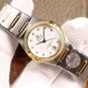 ĐỒNG HỒ OMEGA CONSTELLATION 5th DÂY KIM LOẠI DIAMOND WHITE CAO CẤP 29MM 1 dong ho omega constellation 5th day kim loai diamond white cao cap 29mm 7