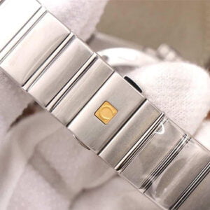 ĐỒNG HỒ OMEGA CONSTELLATION MẶT TRẮNG DÂY THÉP REPLICA 38MM 8 dong ho omega constellation mat trang day thep replica 38mm 9