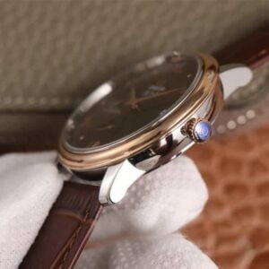 ĐỒNG HỒ OMEGA DE VILLE COFFEE BROWN DÂY DA CÁ SẤU REPLICA CAO CẤP 39,5 MM 4 dong ho omega de ville coffee brown day da ca sau cao cap 395 mm 3
