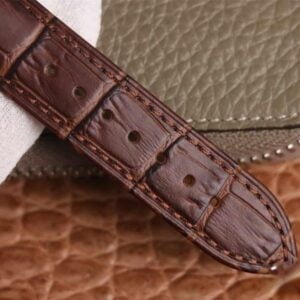 ĐỒNG HỒ OMEGA DE VILLE DIAMOND GOLD DÂY DA CÁ SẤU REPLICA CAO CẤP 39,5 MM 9 dong ho omega de ville diamond gold day da ca sau replica cao cap 395 mm 3