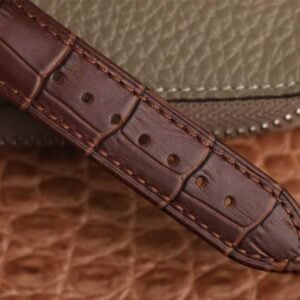 ĐỒNG HỒ OMEGA DE VILLE GOLDEN SUNNY DÂ DA CÁ SẤU REPLICA CAO CẤP 39,5 MM 9 dong ho omega de ville golden sunny day da ca sau replica cao cap 395 mm 5