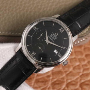 ĐỒNG HỒ OMEGA DE VILLE MẶT ĐEN REPLICA 39.5MM 2 dong ho omega de ville mat den replica 39 5mm 3
