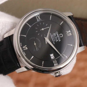 ĐỒNG HỒ OMEGA DE VILLE MẶT ĐEN REPLICA 39.5MM 3 dong ho omega de ville mat den replica 39 5mm 4