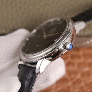 ĐỒNG HỒ OMEGA DE VILLE MẶT ĐEN REPLICA 39.5MM 4 dong ho omega de ville mat den replica 39 5mm 5