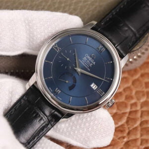 ĐỒNG HỒ OMEGA DE VILLE MẶT XANH THỜI TRANG REPLICA 39.5MM 2 dong ho omega de ville mat xanh replica 39 5mm 3