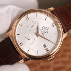 ĐỒNG HỒ OMEGA DE VILLE VIỀN VÀNG REPLICA 39.5MM 2 dong ho omega de ville vien vang hong replica 39 5mm 2