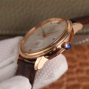 ĐỒNG HỒ OMEGA DE VILLE VIỀN VÀNG REPLICA 39.5MM 3 dong ho omega de ville vien vang hong replica 39 5mm 3