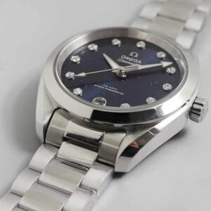 ĐỒNG HỒ OMEGA OMEGA AQUA TERRA UNIVERSE DIAMOND DÂY KIM LOẠI REPLICA CAO CẤP 34 MM 1 dong ho omega omega aqua terra universe diamond day kim loai replica cao cap 34 mm 7