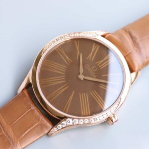 ĐỒNG HỒ OMEGA OMEGA DE VILLE CLASSIC SERIES COFFEE BROWN DÂY DA CÁ SẤU REPLICA CAO CẤP 36 MM 1 dong ho omega omega de ville classic series coffee brown day da ca sau replica cao cap 36 mm 6