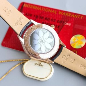 ĐỒNG HỒ OMEGA OMEGA DE VILLE CLASSIC SERIES ROSE GOLD SILVER DÂY DA CÁ SẤU REPLICA CAO CẤP 36 MM 5 dong ho omega omega de ville classic series rose gold silver day da ca sau replica cao cap 36 mm 7