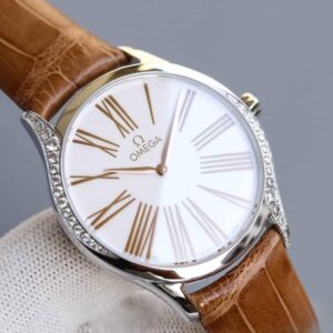 ĐỒNG HỒ OMEGA OMEGA DE VILLE CLASSIC SERIES ROYAL WHITE SILVER DÂY DA CÁ SẤU REPLICA CAO CẤP 36 MM 1 dong ho omega omega de ville classic series royal white silver day da ca sau replica cao cap 36 mm 5