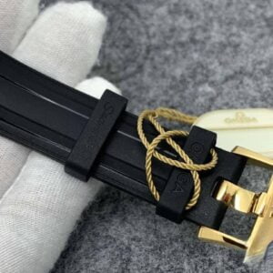 ĐỒNG HỒ OMEGA SEAMASTER FACTORY VS DÂY CAO SU GOLD BLACK REPLICA CAO CẤP 42MM 10 dong ho omega seamaster factory vs day cao su gold black replica cao cap 42m 7