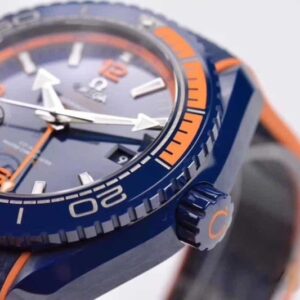 ĐỒNG HỒ OMEGA SEAMASTER FACTORY VS DÂY VẢI XANH CAM REPLICA CAO CẤP 45,5MM 5 dong ho omega seamaster factory vs day vai xanh cam replica cao cap 455mm 1