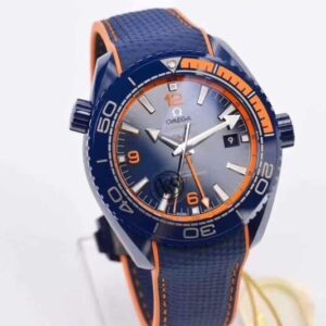 ĐỒNG HỒ OMEGA SEAMASTER FACTORY VS DÂY VẢI XANH CAM REPLICA CAO CẤP 45,5MM 1 dong ho omega seamaster factory vs day vai xanh cam replica cao cap 455mm 4