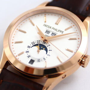 ĐỒNG HỒ PATEK PHILIPPE COMPLICATION 5396R MẶT TRẮNG REPLICA 38.5MM 2 dong ho patek philippe complication 5396r mat trang replica 38 5mm 3