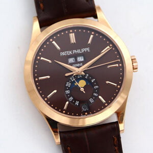 ĐỒNG HỒ PATEK PHILIPPE COMPLICATION ANNUAL CALENDAR ROSE GOLD 5396R REPLICA 38.5MM 1 dong ho patek philippe complication annual calendar rose gold 5396r replica 38 5mm 2