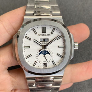 PATEK PHILIPPE NAUTILUS 5726/1A-010 WHITE DIAL LUXURY REPLICA WATCHES 40MM 3 dong ho patek philippe nautilus 5726 1a 010 white dial replica 40mm 8